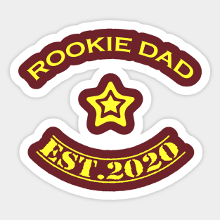 Rookie dad yellow Sticker